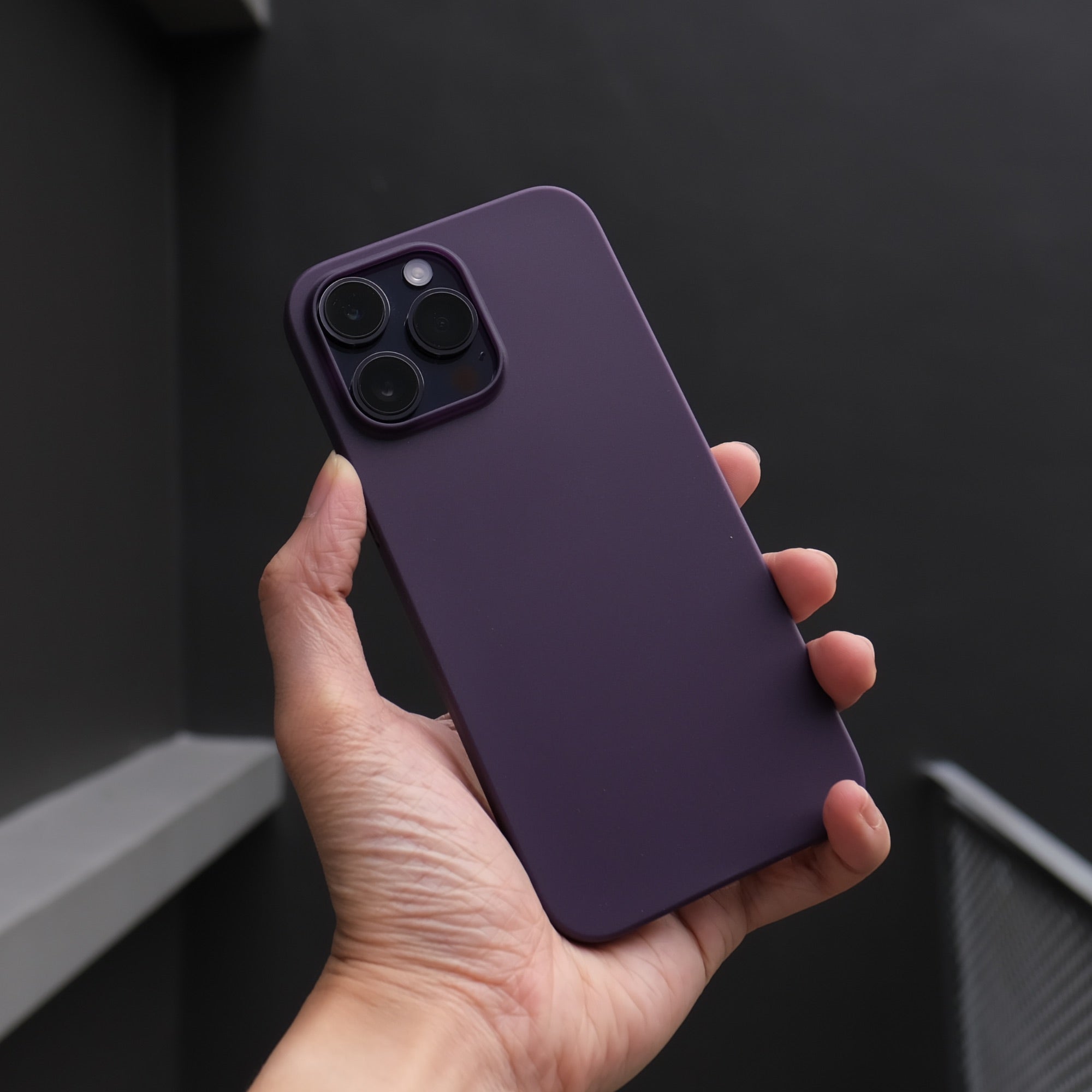 iPhone 14 Series Designer Case with MagSafe - Dark Purple